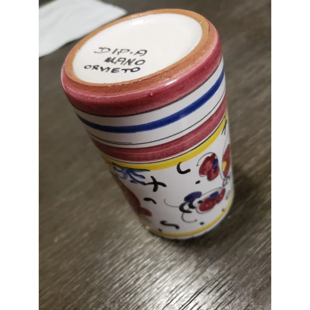 Deruta Italian Pottery, Handpainted Pen Holder 